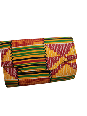 African clutch purse