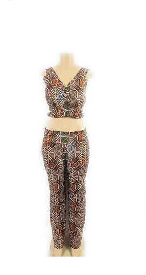 African women 2 piece pants outfit